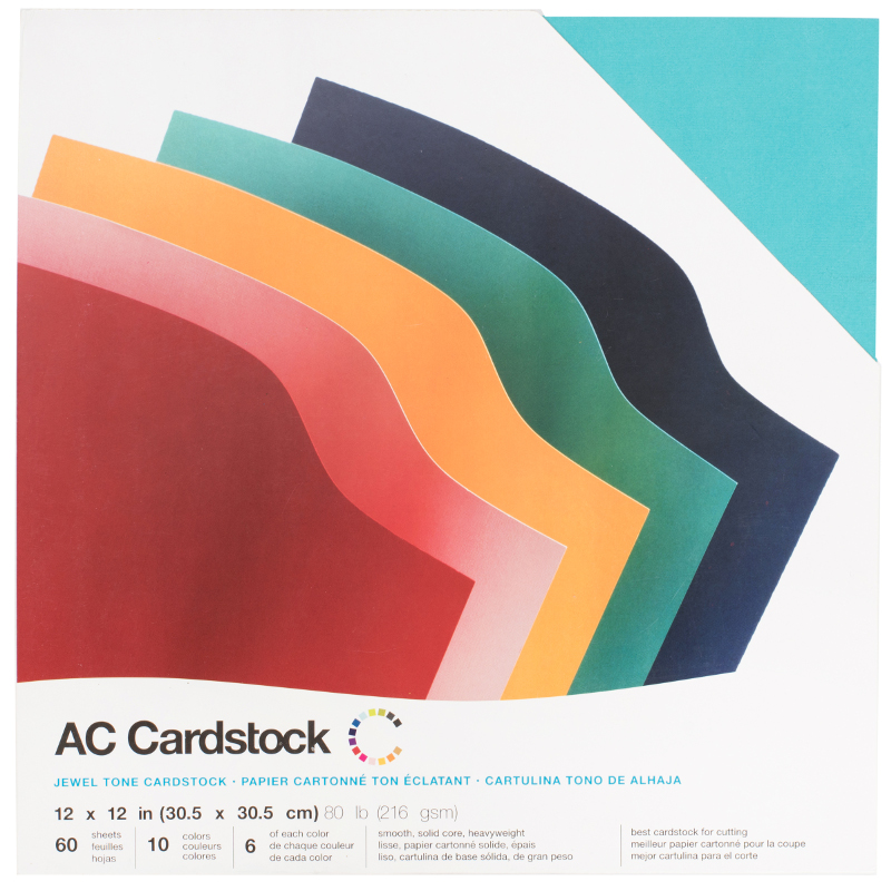 Cardstock :: AC CARDSTOCK: 12x12 Smooth Assortment Pack 80lb (60shts ...