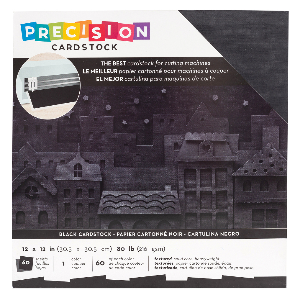 Cardstock AC CARDSTOCK Precision TEXTURED Cardstock 80lb 12x12 (Solid Core) (60shts