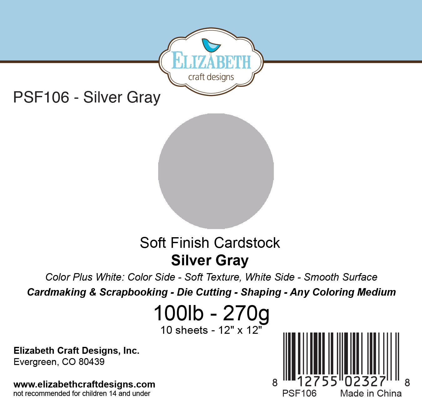 Cardstock EC CARDSTOCK Soft Finish Colored 12x12 100lb (10pkg